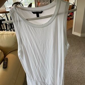 Banana Republic White Knot Front Tank Top